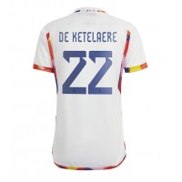 Belgia Charles De Ketelaere #22 Bortedrakt VM 2022 Kortermet